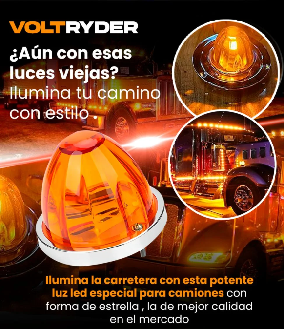 Luz LED Voltryder Tipo Estrella para Camiones y Buses